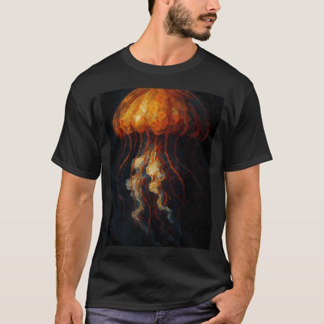 Quallen in Leinwand T-Shirt (Vorderseite)