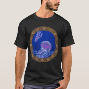 Quallen in tiefem Blau T-Shirt