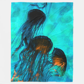 Quallen-kundenspezifische Fleece-Decke, 60" x80 " Fleecedecke