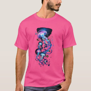 Quallen Medusa Jellies Blau Marine Meer Ozean T-Shirt