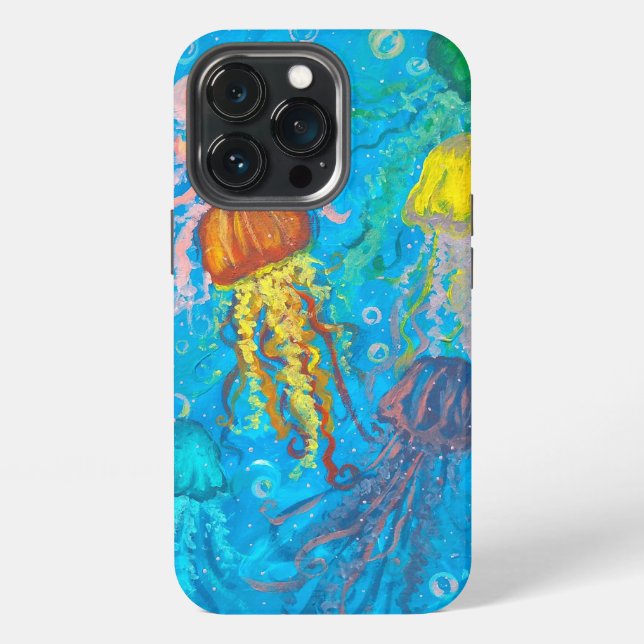 Quallen, Meere, Meer iPhone Hülle (Hinten)