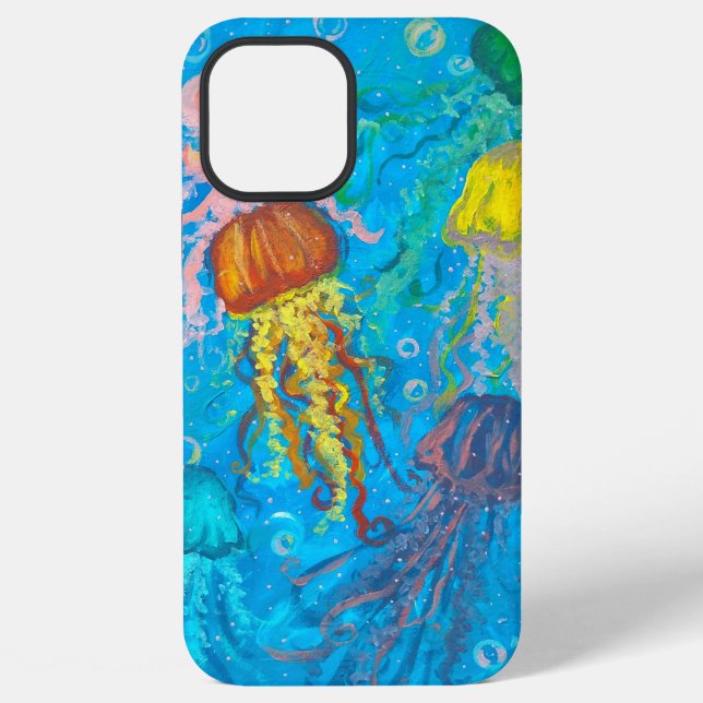 Quallen, Meere, Meer iPhone Hülle (Rückseite)