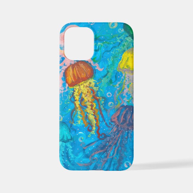 Quallen, Meere, Meer iPhone Hülle (Rückseite)