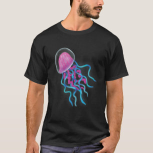 Quallen-Meerestiere Medusa Unterwasser Marine Fi T-Shirt