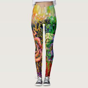 Quallen-Octopus-Außerirdischen Leggings