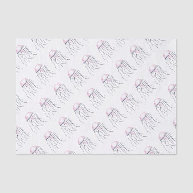 Quallen Seidenpapier (Vorderseite)