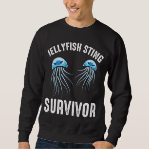 Quallen Sting Survivor - Scuba Diver Pub Sweatshirt