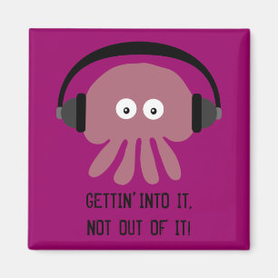 Quallen u. Kopfhörer, die IN ES Magneten KOMMEN Magnet