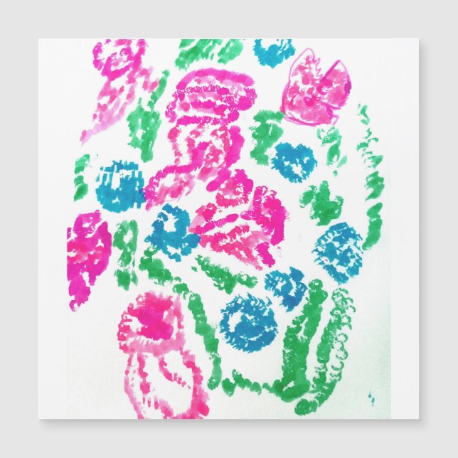 Quallen und Fische Magnetkarte (Vorderseite)