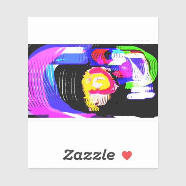 Quallen Wellen Spaß Aufkleber (Blatt)