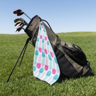 Quallenmuster, Niedliche Quallen, Meerestiere Golfhandtuch