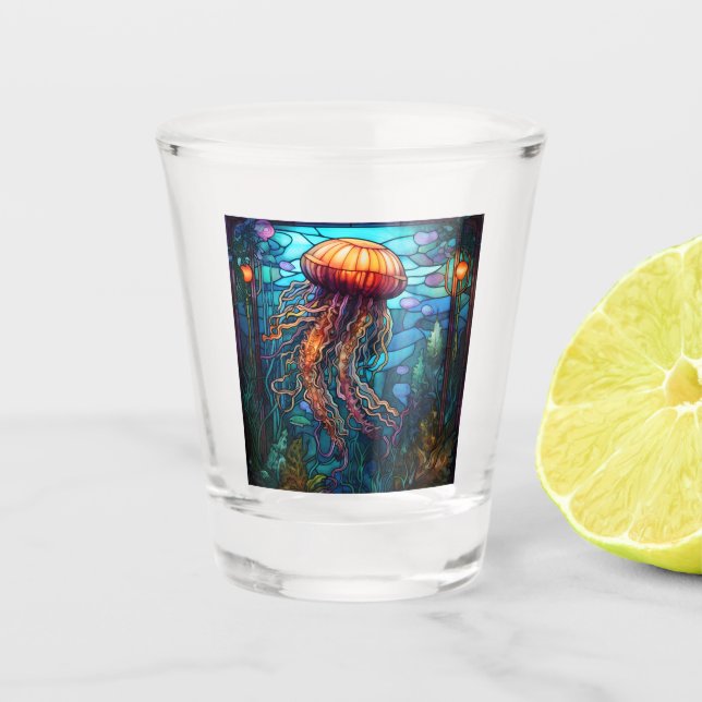 Quallenschuss Schnapsglas (Vorderseite)