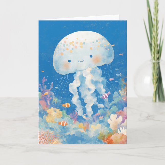Quallyfish Coral Glow Karte (Vorderseite)