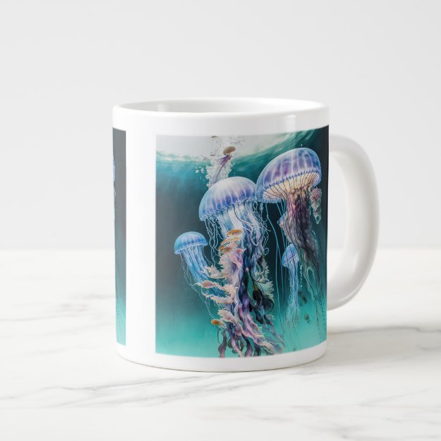 Quallyfish Jumbo-Tasse (Vorderseite Rechts)