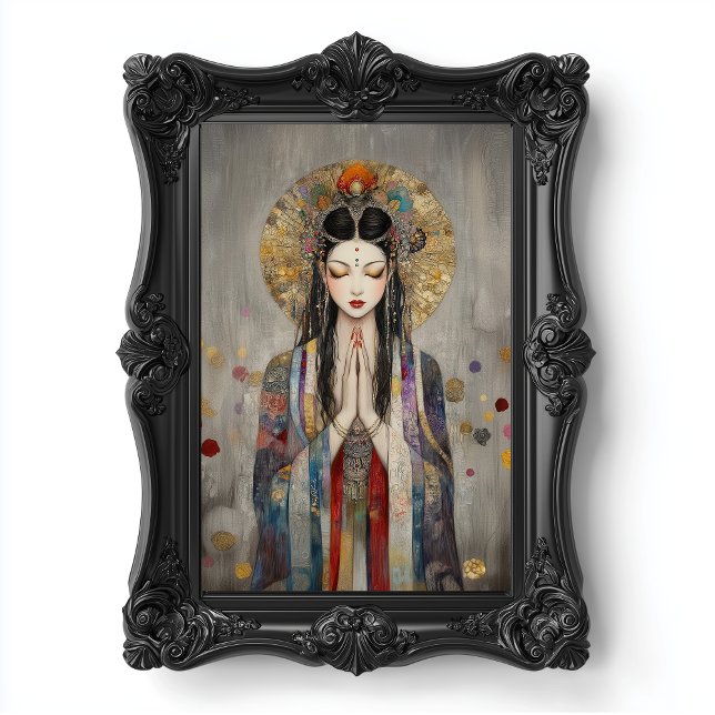 Quan Yin: Buddhist Goddess Art Nouveau Poster (Von Creator hochgeladen)