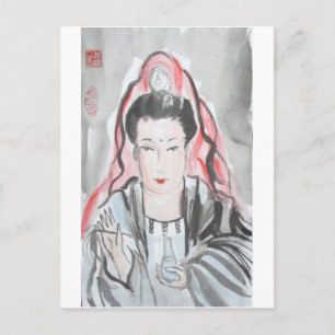 Quan Yin Goddess of Mitgefühl Postkarte