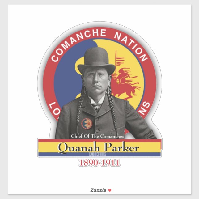Quanah Parker Aufkleber (Blatt)