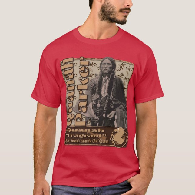 Quanah Parker Nokoni Komanche-Führer T-Shirt (Vorderseite)