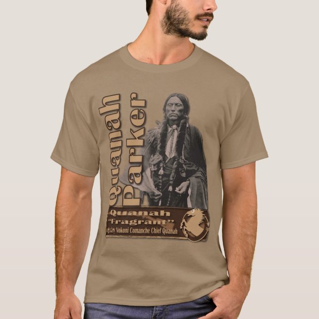 Quanah Parker Nokoni Komanche-Führer T-Shirt (Vorderseite)