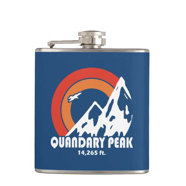 Quandary Peak Sun Eagle Flachmann (Vorderseite)