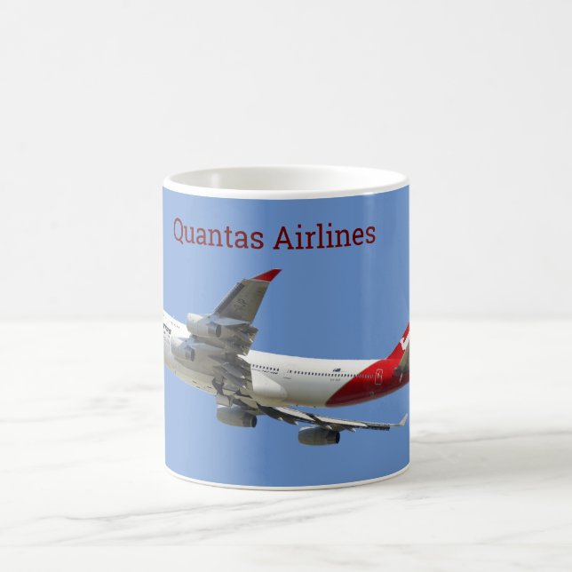 QUANTAS AIRLINES AUSTRALIEN KAFFEETASSE (Mittel)
