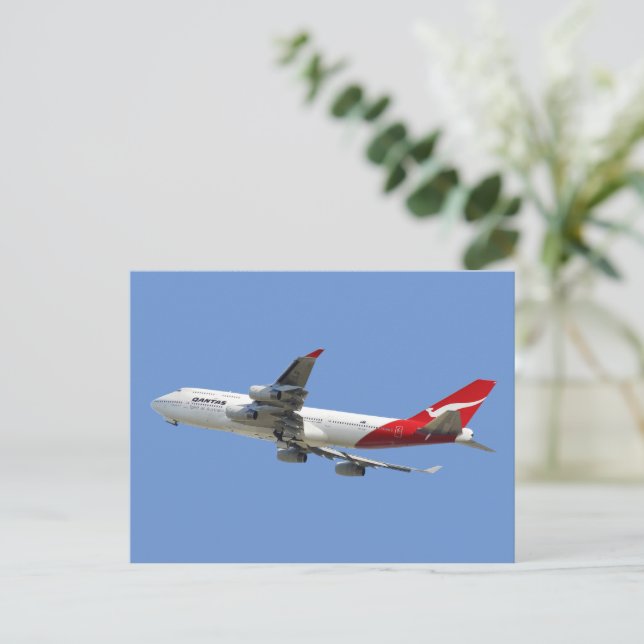 Quantas Airlines Feiertagspostkarte (Stehend Vorderseite)