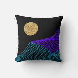 Quanten Abstrakt Space Lila Blue Black Kissen