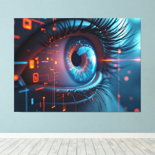 Quanten-Auge-Leinwand Leinwanddruck