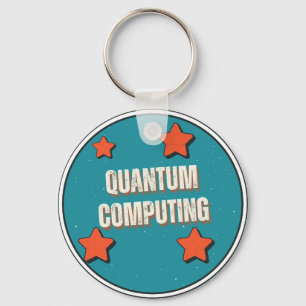 Quanten-Computing-Wissenschaft Schlüsselanhänger