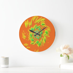 Quanten-Eigenstate-Mandala-Muster Große Wanduhr