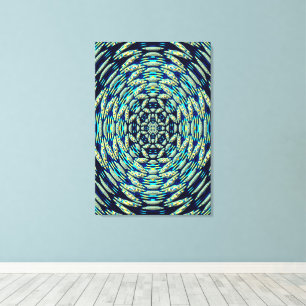 Quanten-Mandala-Kunst Leinwanddruck