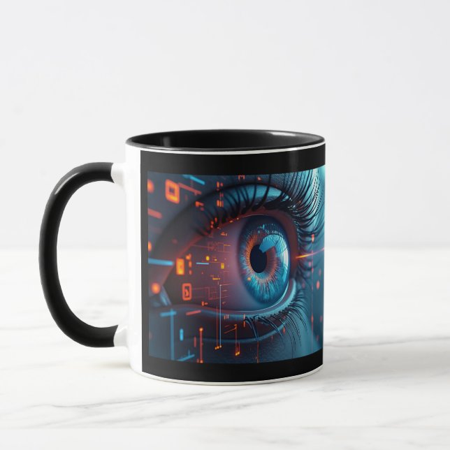 Quantenaugenkombination Tasse zweiseitig (Links)