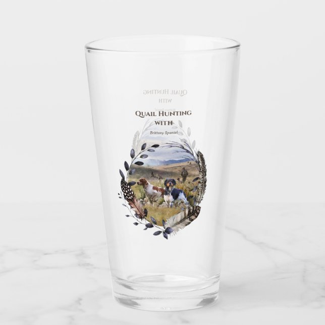 Quantenjagd mit Spaniels aus der Bretagne, Art Glas (Vorderseite)