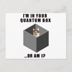 Quantenkatze Postkarte