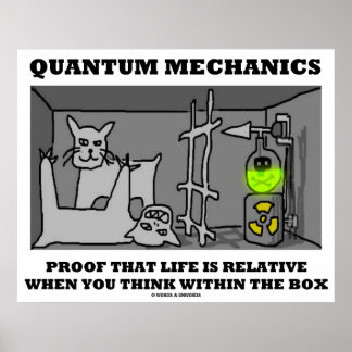 Quantenmechanik beweist, dass das Leben relativ is Poster