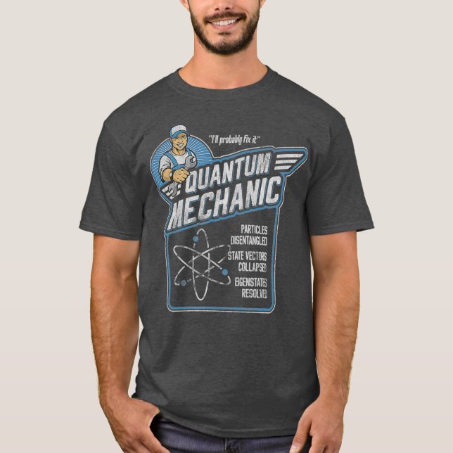 Quantenmechanik Funny Subatomic Physical Puff T-Shirt (Vorderseite)