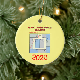 Quantenmechanik-Gebäude Keramik Ornament