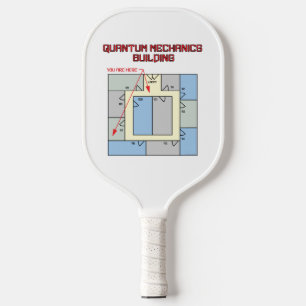 Quantenmechanik-Gebäude Pickleball Schläger