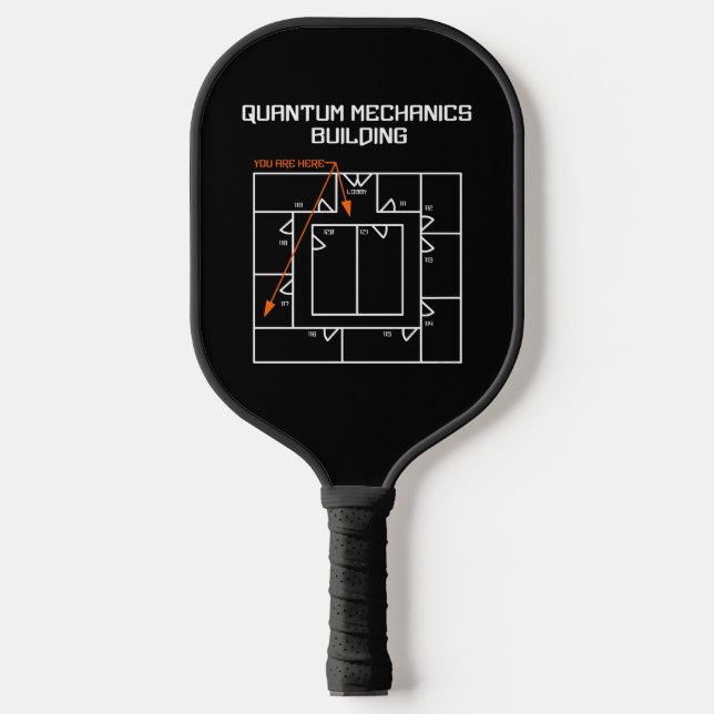 Quantenmechanik-Gebäude Pickleball Schläger (Vorderseite)