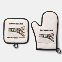 Quantenmechanik in vielen Welten Ofenhandschuh & Topflappen-Set