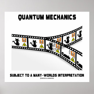 Quantenmechanik in vielen Welten Poster
