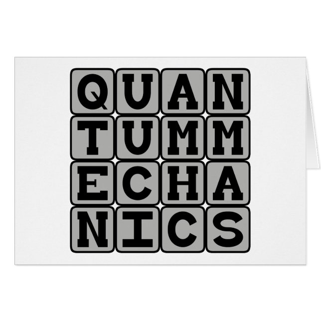 Quantenmechanik, Physikkonzept (Vorderseite (Horizontal))