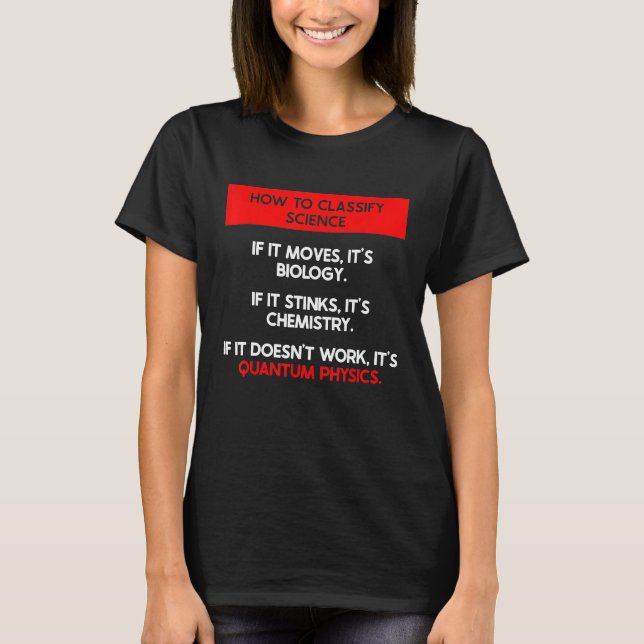 Quantenmechanik und Quantenphysik T-Shirt (Vorderseite)