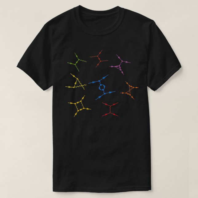 Quantenphysik Feynman bildet Physik und Wissenscha T-Shirt (Design vorne)