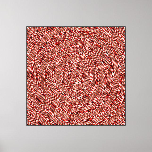 Quantenphysik-Mandala-Kunstmuster  Leinwanddruck (Vorderseite)