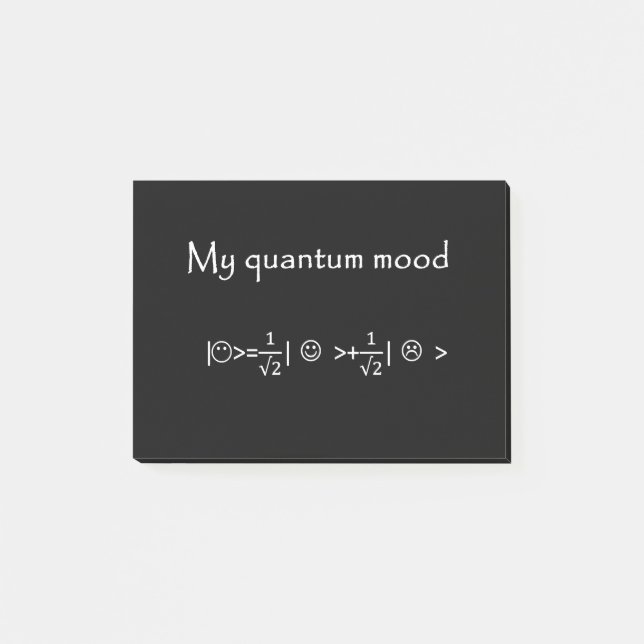 Quantenstimmung normalisiert, lustige Quantenphysi Post-it Klebezettel (Vorderseite)