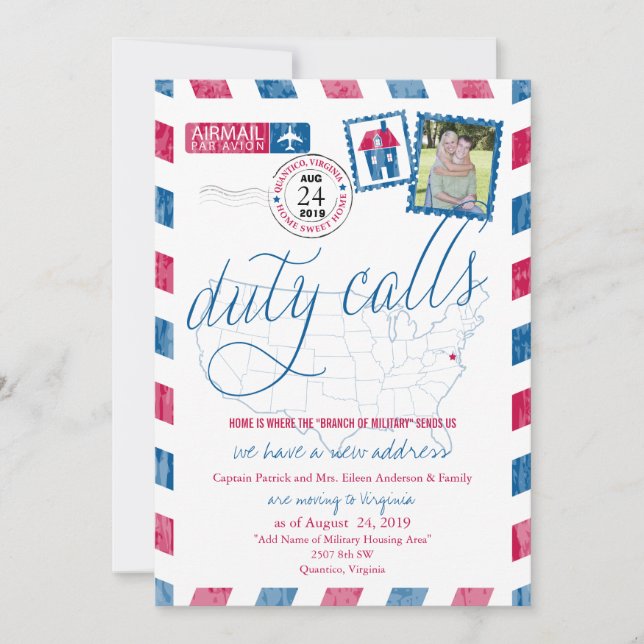 Quantico, Ankündigung der Militärbewegung in Virgi (Vorderseite)