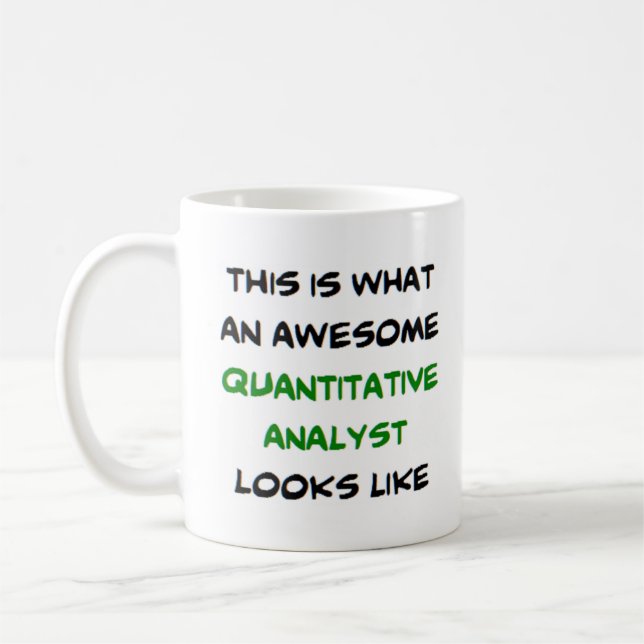 quantitativer Analyst, phantastisch Kaffeetasse (Links)