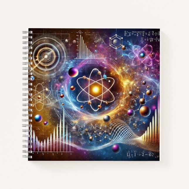 Quantum Atoms & Cosmic Energy Notizbuch (Vorderseite)