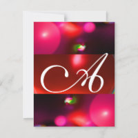 QUANTUM BUBBLE MONOGRAMM Rot Rosa